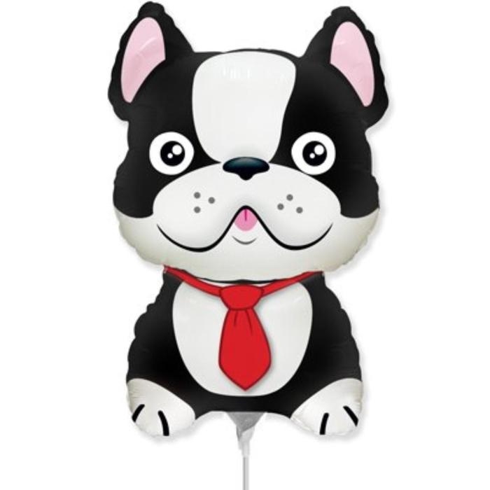 Шар фольгированный 12" &laquo;Бульдог&raquo;, цвет чёрный