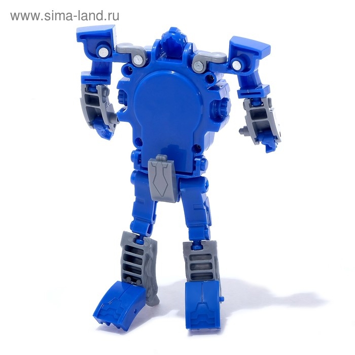 Робот &laquo;Часы&raquo;, трансформируется, с индикацией времени, цвет синий