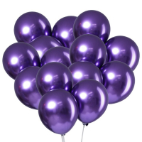 Шар латексный 12" &laquo;Хром&raquo;, металл, набор 50 шт., цвет фиолетовый