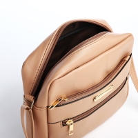 Сумка кросс-боди на молнии, цвет бежевый Сумка кросс-боди на молнии, цвет бежевый