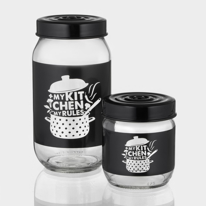 Банка стеклянная для сыпучих продуктов &laquo;Кухня&raquo;, 1 л