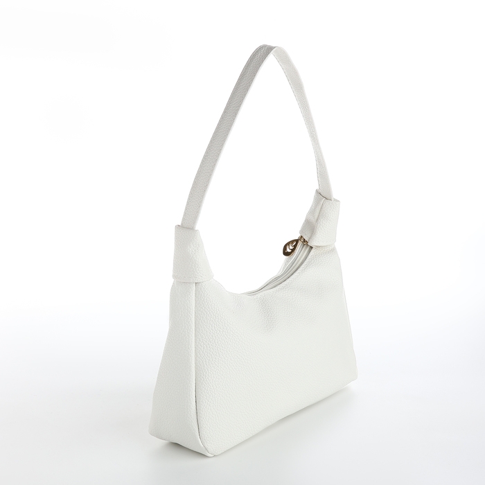 Сумка женская на молнии, цвет белый Сумка женская на молнии, цвет белый