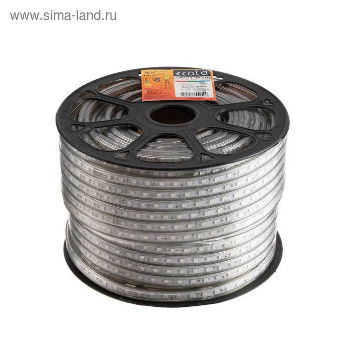 Светодиодная лента Ecola 14 × 7 мм, 100 м, IP68, SMD5050, 30 LED/м, 7.2 Вт/м, 220 В, RGB Светодиодная лента Ecola 14 × 7 мм, 100 м, IP68, SMD5050, 30 LED/м, 7.2 Вт/м, 220 В, RGB