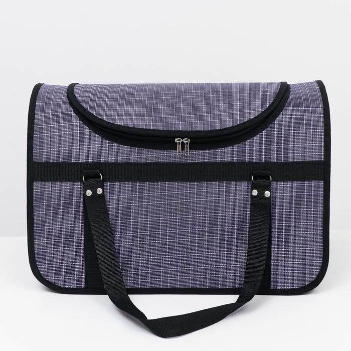 Сумка - переноска для животных, с люком, 46 х 28,5 х 29 см, микс цветов Сумка - переноска для животных, с люком, 46 х 28,5 х 29 см, микс цветов