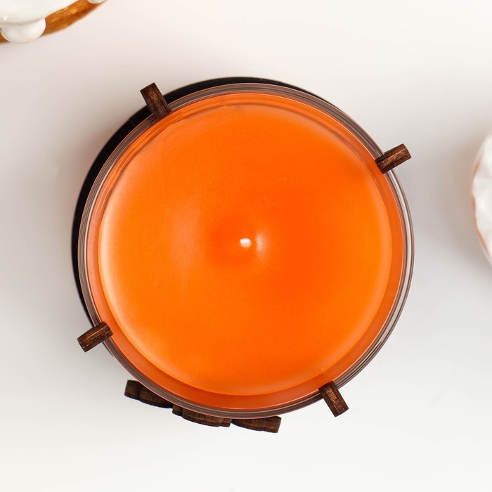 Свеча пасхальная в стакане ароматическая Свеча пасхальная в стакане ароматическая "Православный крест", 10х9,5 см, 290 г, цитрус