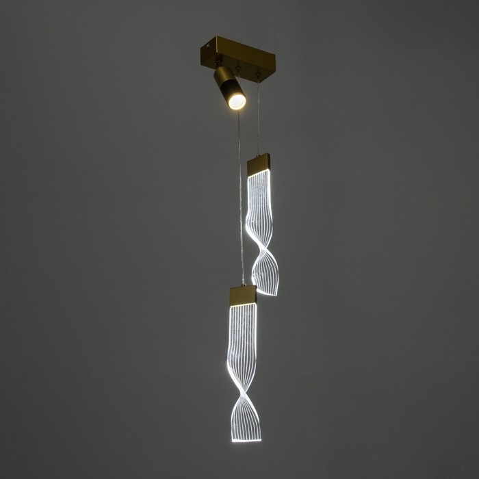 Светильник "Варум" LED 5+5+10Вт 3000-6000К черный 15х15х30-180см