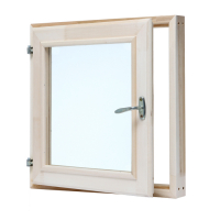 Окно, 50&times;50см, двойное стекло ЛИПА