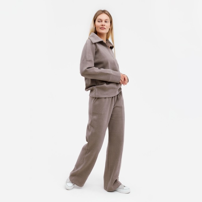 Костюм женский (свитер/брюки), цвет бежевый, размер 44 Костюм женский (свитер/брюки), цвет бежевый, размер 44