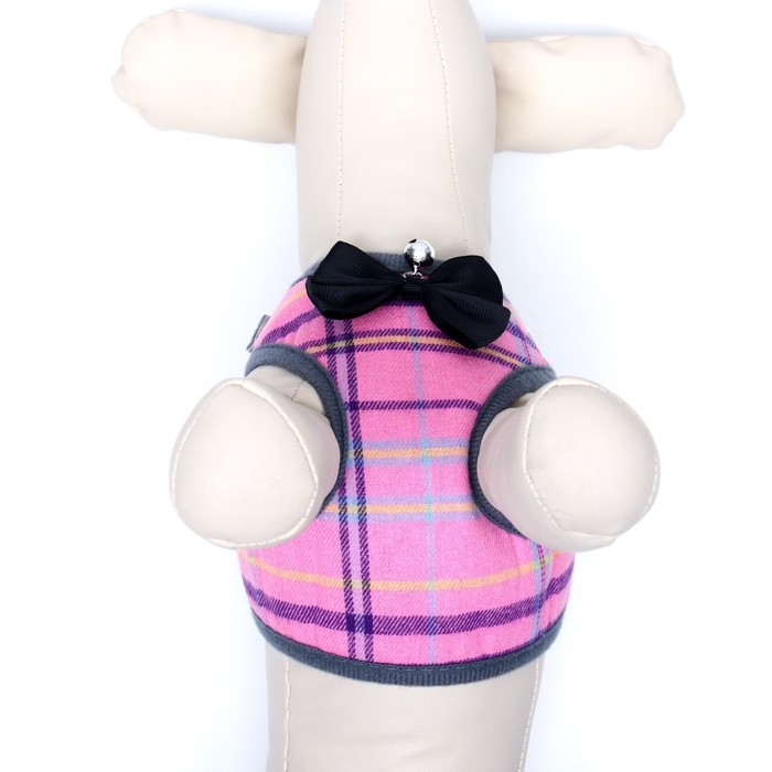 Комплект амуниции с мягкой шлейкой, М, поводок 120 х 1 см, розовый Комплект амуниции с мягкой шлейкой, М, поводок 120 х 1 см, розовый