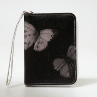 Кошелёк детский на молнии &laquo;Выбражулька&raquo;, цвет чёрный