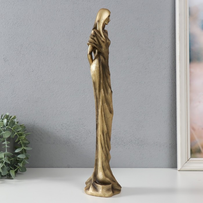 Сувенир полистоун Сувенир полистоун "Девушка в тоге" под бронзу 11х9х41 см