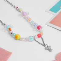 Кулон детский &laquo;Выбражулька&raquo; бантики-конфетки, цвет МИКС в серебре