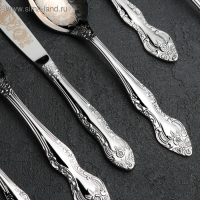 Набор столовых приборов &laquo;Тройка&raquo;, 52 предмета, художественная роспись, декоративная коробка