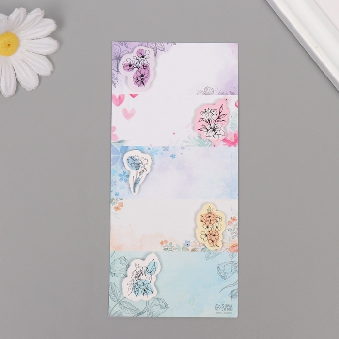 Наклейка с объёмным элементом Наклейка с объёмным элементом "Цветочная" 7х15,2 см