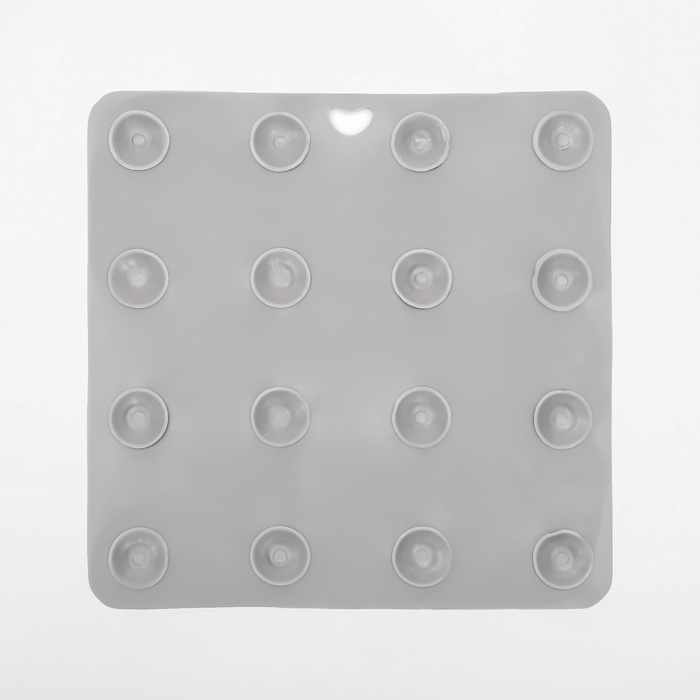 Коврик для лизания на присосках 18,5 х 18,5 см, TPE, серый