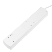 Сетевой фильтр Luazon Lighting, 5 розеток, 5 м, 3500 Вт, 3х1 мм2, 16 A, 220 В, c предохранителем, белый