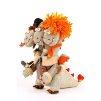 Набор для изготовления текстильной игрушки &laquo;Змей Горыныч&raquo; высота &mdash; 21,5 см