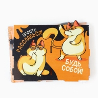 Органайзер для канцелярии, настольный, с местом под телефон &laquo;Рыжий кот&raquo;