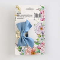 Краб для волос с бантом &laquo;Самой нежной&raquo;, 6 х 4 х 3.2 см