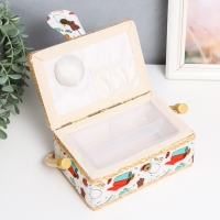 Шкатулка для рукоделия "Швейная мастерская" 9,5х19,5х13 см Шкатулка для рукоделия "Швейная мастерская" 9,5х19,5х13 см