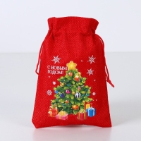 Мешок с термонаклейкой &laquo;Праздник&raquo;, 13 х 18 см +/- 1.5 см, Новый год