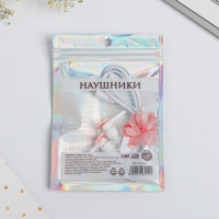 Наушники вакуумные в пакете &laquo;8 марта&raquo;, с микрофоном, 1,2 м, 10 х 15 см