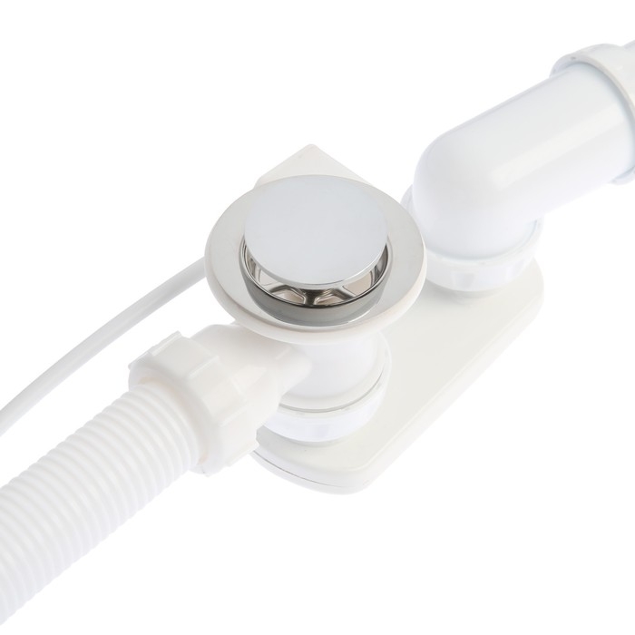 Сифон для ванны Unicorn S102, 1 1/2 Сифон для ванны Unicorn S102, 1 1/2"х40 мм, полуавтомат, перелив 50 см, с гофрой 40х40/50 мм