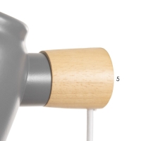 Бра "Норди" Е14 40Вт серый 11х10х19 см Бра "Норди" Е14 40Вт серый 11х10х19 см