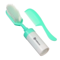 Набор расчесок с погремушкой &laquo;Малыш&raquo;, 2 шт., цвет бирюзовый, рисунок МИКС