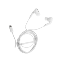 Наушники BYZ S858, проводные, вакуумные, Lightning, 1.2 м, белые Наушники BYZ S858, проводные, вакуумные, Lightning, 1.2 м, белые