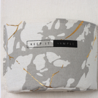 Органайзер подвесной с карманами Доляна &laquo;Мрамор&raquo;, 3 отделения, 20&times;58 см, цвет бежевый