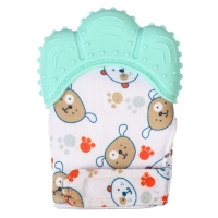 Прорезыватель-рукавичка &laquo;Собачки&raquo;, цвет мятный, Крошка Я