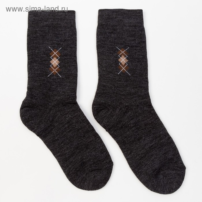 Носки мужские махровые, цвет асфальт, размер 29 Носки мужские махровые, цвет асфальт, размер 29