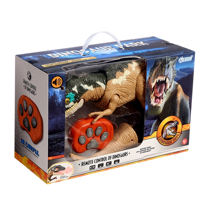 Динозавр &laquo;T-Rex&raquo;, радиоуправление, эффект дыма, проектор, цвет МИКС
