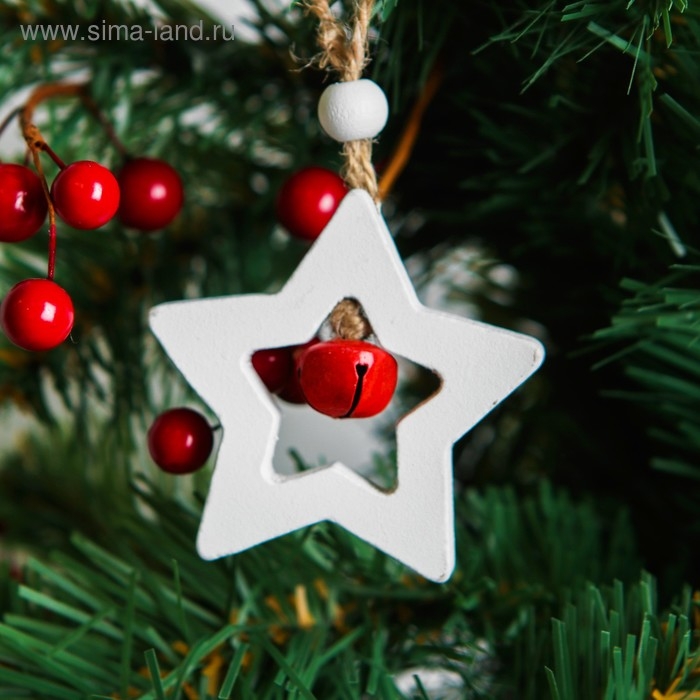 Подвеска новогодняя «Фигурки», с бубенчиком, МИКС Подвеска новогодняя «Фигурки», с бубенчиком, МИКС