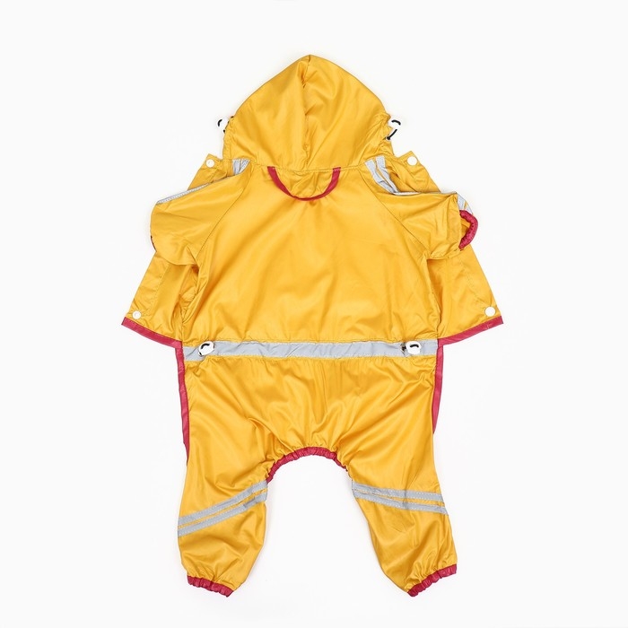 Комбинезон для собак, демисезонный, размер XL (ДС 31-33, ОГ 47-49, ОШ 35-37 см), жёлтый