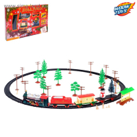 Железная дорога &laquo;С Новым Годом&raquo;, работает от батареек