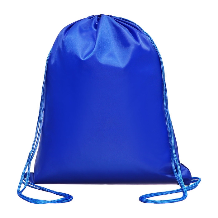 Мешок для обуви 420 х 340 мм, Calligrata "Стандарт", (мягкий полиэстер, плотность 210 D), синий