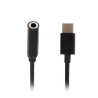 Переходник Luazon, с Type-C на Jack 3.5, чёрный Переходник Luazon, с Type-C на Jack 3.5, чёрный