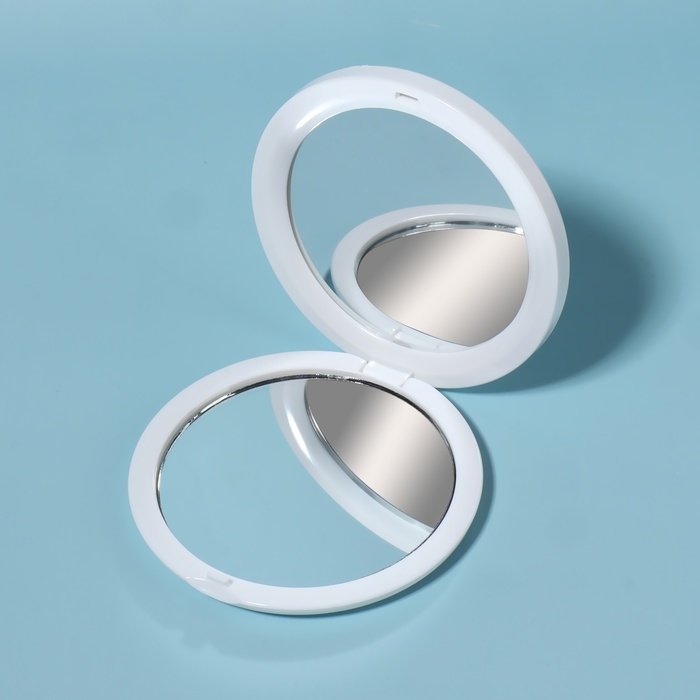 Зеркало складное &laquo;Ромашки&raquo;, d = 7 см, с увеличением, цвет МИКС