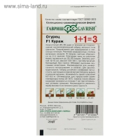 Семена Огурец "Кураж", F1, серия 1+1, 20 шт Семена Огурец "Кураж", F1, серия 1+1, 20 шт