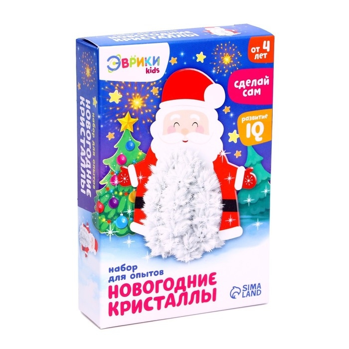 Набор для выращивания кристалла «Опыты. Чудесные кристаллы», Дед Мороз Набор для выращивания кристалла «Опыты. Чудесные кристаллы», Дед Мороз
