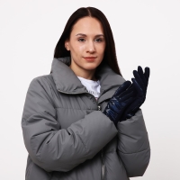 Перчатки женские, безразмерные, с утеплителем, цвет синий Перчатки женские, безразмерные, с утеплителем, цвет синий