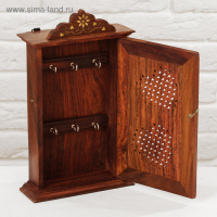 Ключница "Резные сердечки" дерево28*16*6 см Ключница "Резные сердечки" дерево28*16*6 см