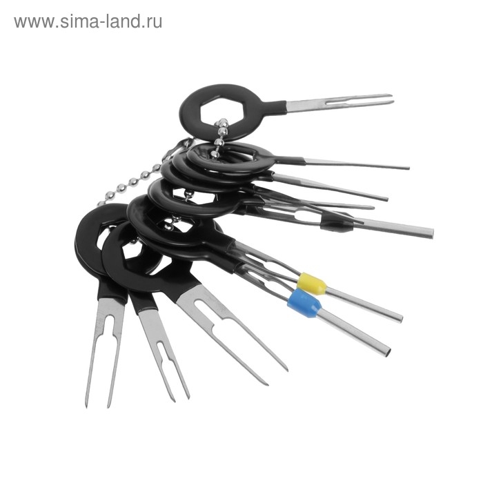Инструмент для автоэлектроники, прорезиненный, набор 11 предметов Инструмент для автоэлектроники, прорезиненный, набор 11 предметов