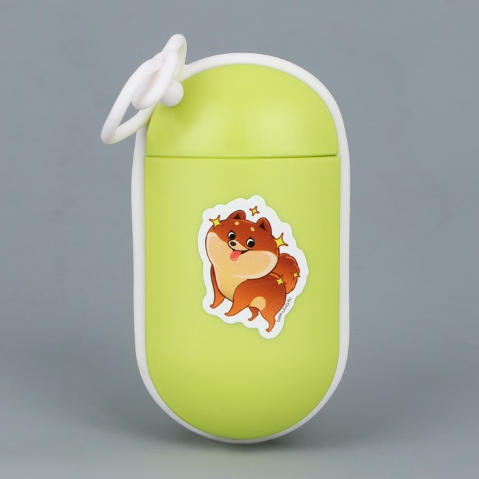 Контейнер с пакетами для уборки за собакой «Чистюля», цвет зелёный Контейнер с пакетами для уборки за собакой «Чистюля», цвет зелёный