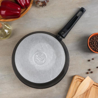 Сковорода &laquo;Надежда&raquo;, d=24 см, h=7,4 см, съёмная ручка, антипригарное покрытие, цвет чёрный