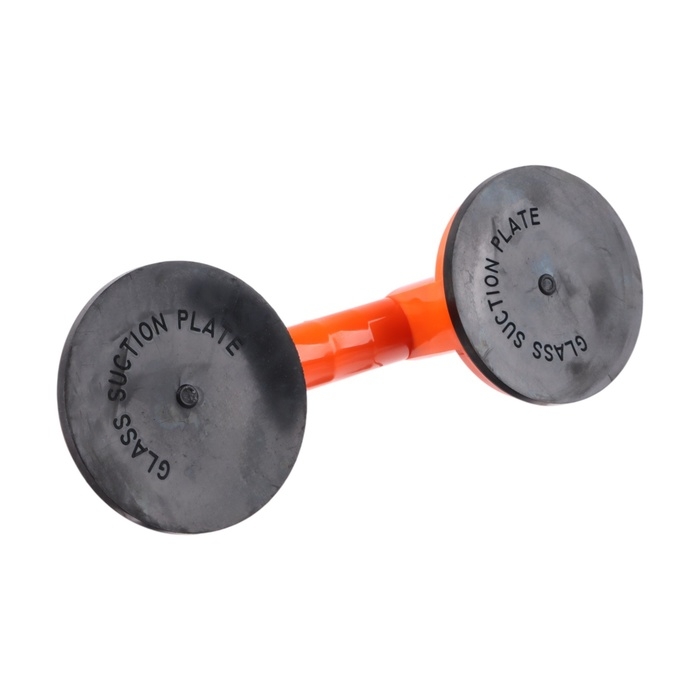 Вакуумная присоска двойная для вклейки стекол в авто, d 12 см, оранжевый