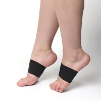 Супинаторы для обуви, амортизирующие, на манжете, текстильные, 10 &times; 9 см, пара, цвет чёрный