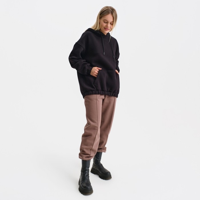 Худи женское НАЧЁС, цвет чёрный, размер M (42-46)